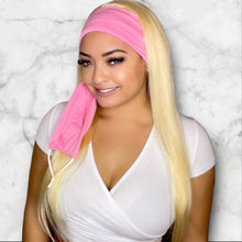 Load image into Gallery viewer, Pink Headband and Mask Set

