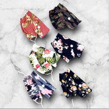 Load image into Gallery viewer, Girly Camo Headband and Mask Set
