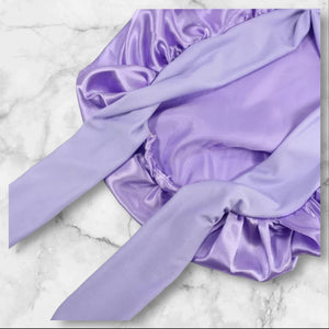 Purple Bow Tie Bonnet