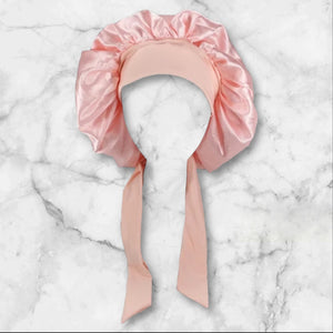 Pink Bow Tie Bonnet