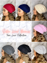 Load image into Gallery viewer, Navy Blue Satin Lined Beanie
