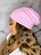 Load image into Gallery viewer, Pink Satin Lined Beanie
