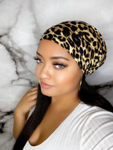 Load image into Gallery viewer, Beanie Bonnets - Leopard Satin Lined Beanie
