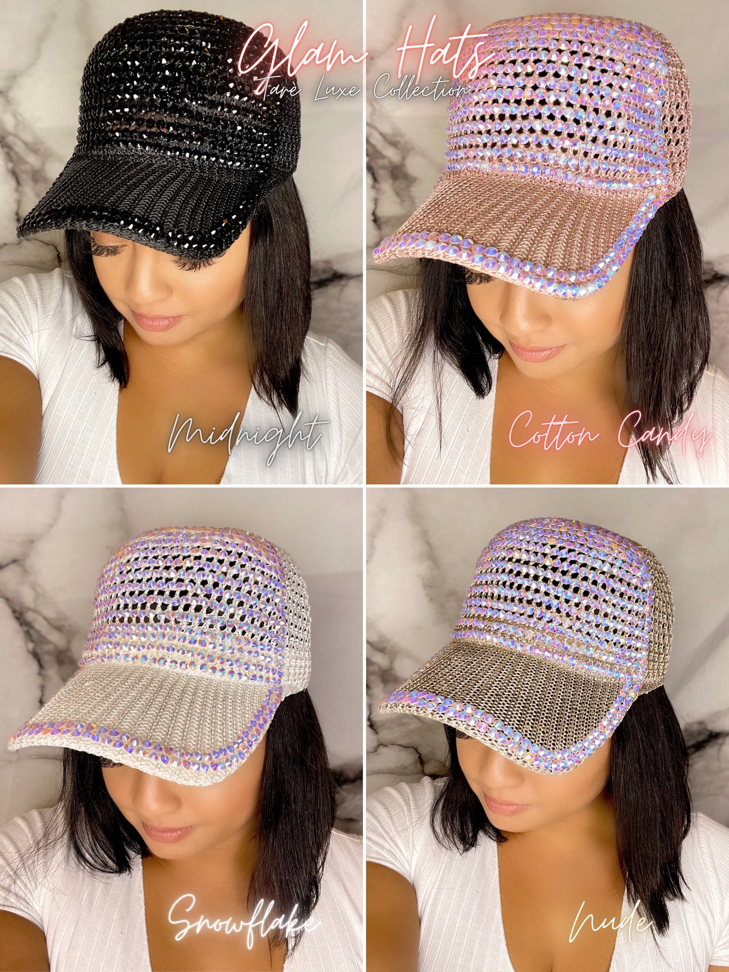 Glam Hat - Cotton Candy Glam Hat