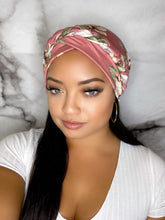 Load image into Gallery viewer, Headwraps - Pink Lily Headwrap
