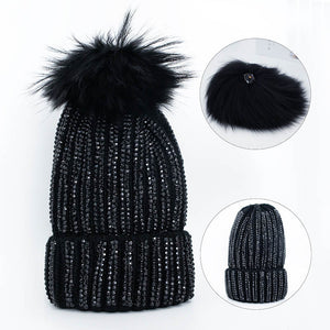 Midnight Pom Beanie