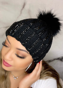 Midnight Pom Beanie