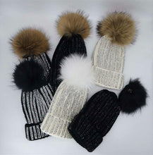Load image into Gallery viewer, Midnight Pom Beanie
