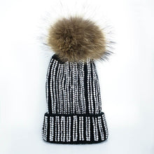 Load image into Gallery viewer, Diamond Pom Beanie
