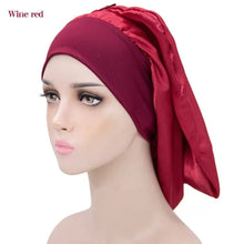Load image into Gallery viewer, Long Snap Bonnets - Wine Red Long Snap Bonnet
