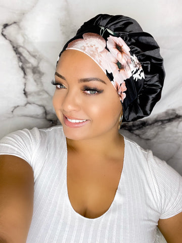 Pattern Bonnets - Black Petunia Bonnet