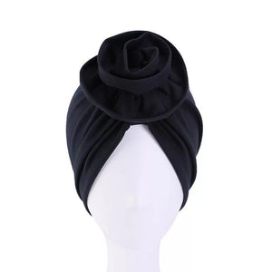 Turbans - Black Flower Turban