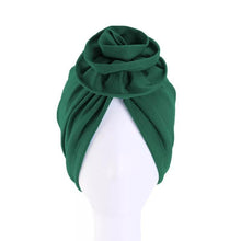 Load image into Gallery viewer, Turbans - Green Flower Turban
